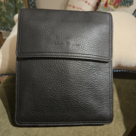 Salvatore Ferragamo Black Duffel Bag